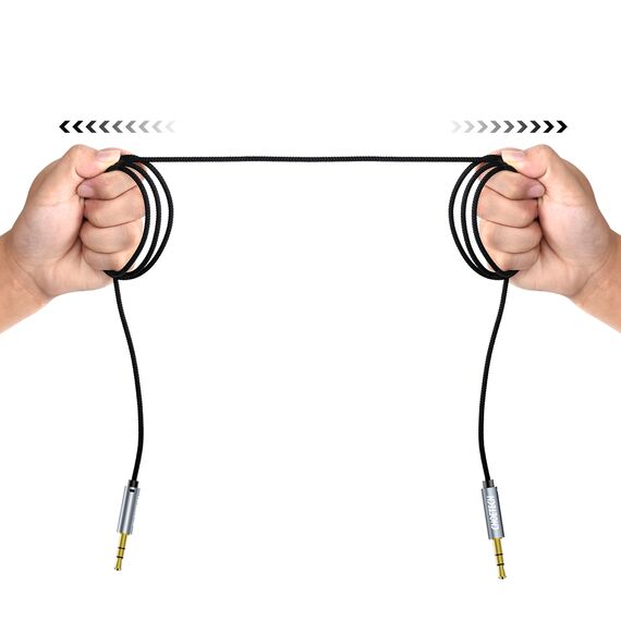 Choetech AUX002 cable mini jack 3.5mm (male) / mini jack 3.5mm (male) 1.2m - black - Cables & Adapters - Cables & Accessories - Techbox