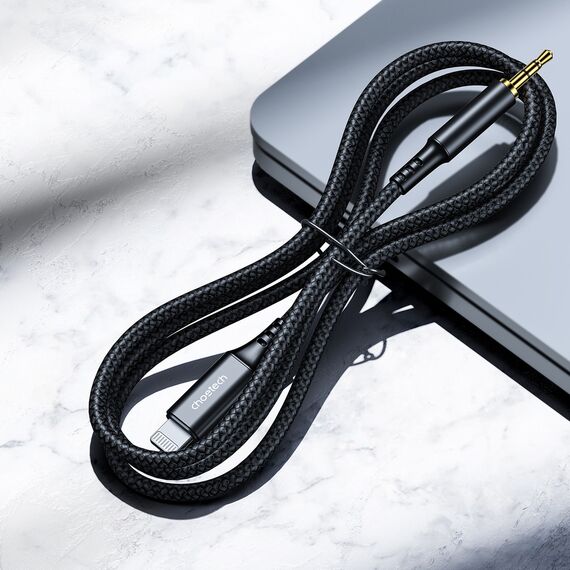 Choetech AUX009 Lighting / mini jack 3.5mm cable 2 m - black - Cables & Adapters - Cables & Accessories - Techbox