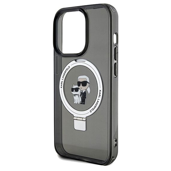 Karl Lagerfeld Ring Stand Karl&Choupette MagSafe case for iPhone 13 Pro Max - black | Techbox