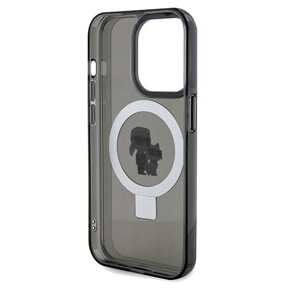 Karl Lagerfeld Ring Stand Karl&Choupette MagSafe case for iPhone 13 Pro Max - black | Techbox