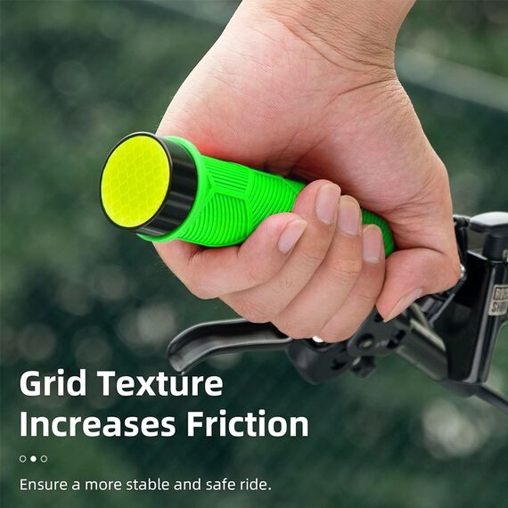 Rockbros 40720007005 bicycle grips with reflector - green - Smartphone Holders - Smartphones - Techbox