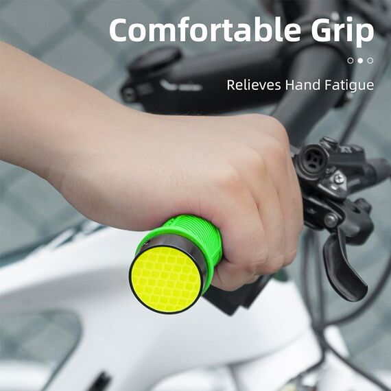 Rockbros 40720007005 bicycle grips with reflector - green - Smartphone Holders - Smartphones - Techbox