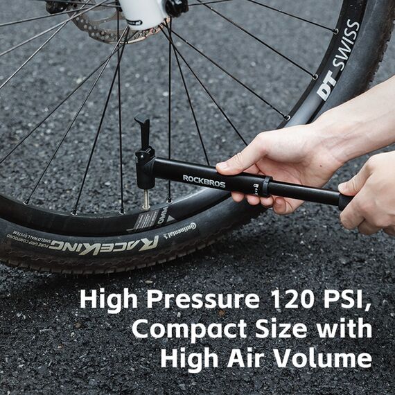 Rockbros 42320010001 Bicycle Pump Hand + Screwdriver - Black - Bicycle - Sports & Fitness - Techbox