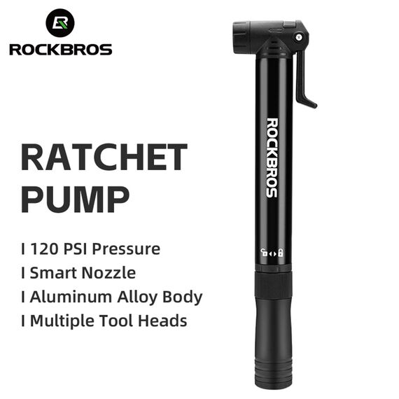 Rockbros 42320010001 Bicycle Pump Hand + Screwdriver - Black - Bicycle - Sports & Fitness - Techbox