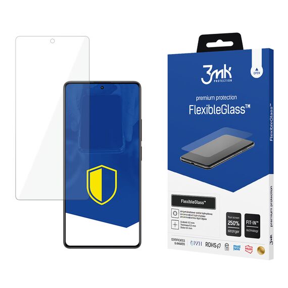 3mk FlexibleGlass™ hybrid glass on Redmi Note 13 Pro 4G - Xiaomi - Screen & Camera Protection - Techbox