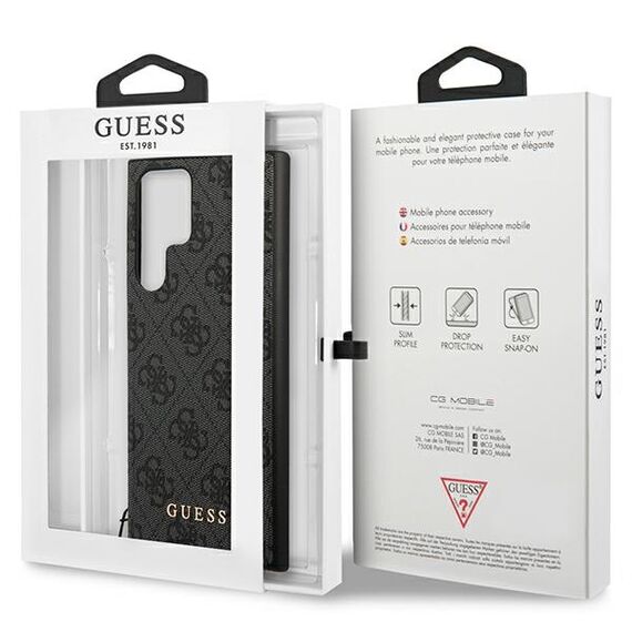 Guess 4G Charms Collection case for Samsung Galaxy S24 Ultra - black | Techbox