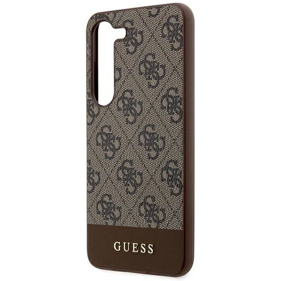 Guess 4G Stripe Collection case for Samsung Galaxy S24+ - brown - Samsung Cases - Cases - Techbox