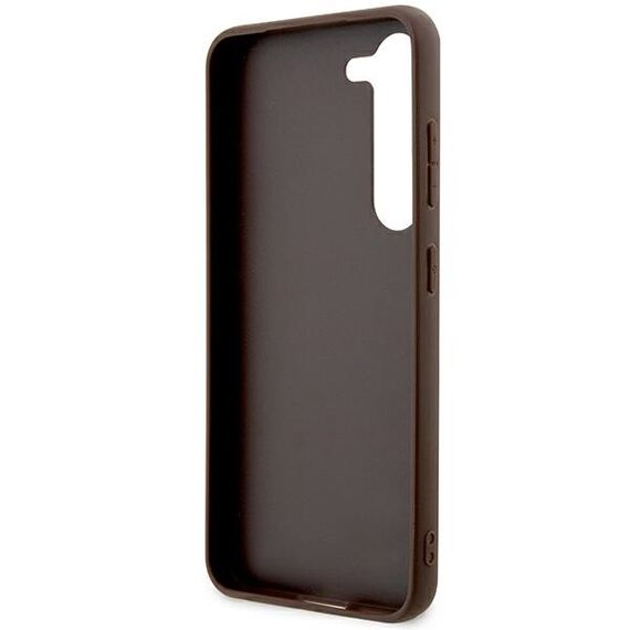 Guess 4G Stripe Collection case for Samsung Galaxy S24+ - brown - Samsung Cases - Cases - Techbox