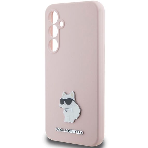 Karl Lagerfeld Silicone Choupette Metal Pin case for Samsung Galaxy S23 FE - pink | Techbox
