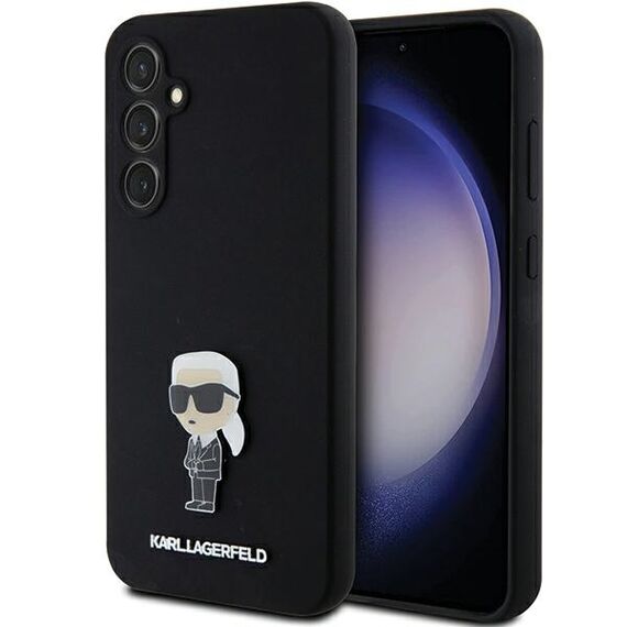 Karl Lagerfeld Silicone Ikonik Metal Pin case for Samsung Galaxy S23 FE - black | Techbox