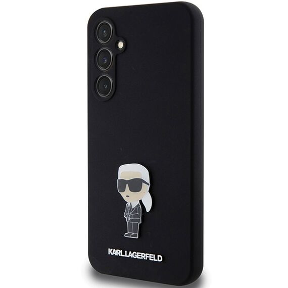 Karl Lagerfeld Silicone Ikonik Metal Pin case for Samsung Galaxy S23 FE - black | Techbox
