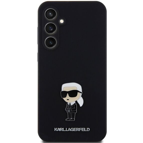Karl Lagerfeld Silicone Ikonik Metal Pin case for Samsung Galaxy S23 FE - black | Techbox