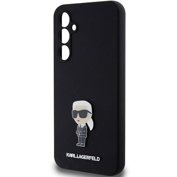 Karl Lagerfeld Silicone Ikonik Metal Pin case for Samsung Galaxy S23 FE - black | Techbox