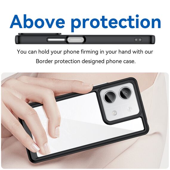 Outer Space Case with gel frame for Xiaomi Redmi Note 13 Pro - black - Xiaomi Cases - Cases - Techbox