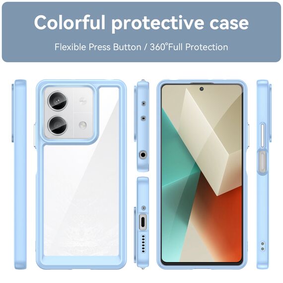 Outer Space Case with gel frame for Xiaomi Redmi Note 13 Pro - blue - Xiaomi Cases - Cases - Techbox