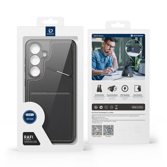 Rafi II Mag case for Samsung S24 - Black | Techbox