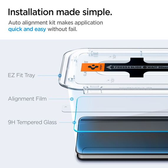 Spigen Glas.tR EZ Fit tempered glass for Samsung Galaxy S24 - 2 pcs. - Uncategorized Screen Protection (2) - Screen & Camera Protection - Techbox