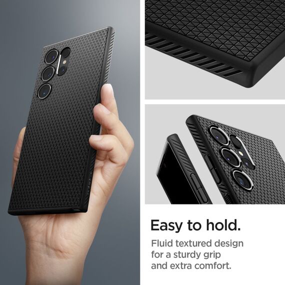 Spigen Liquid Air case for Samsung Galaxy S24 Ultra - matte black - Samsung Cases - Cases - Techbox