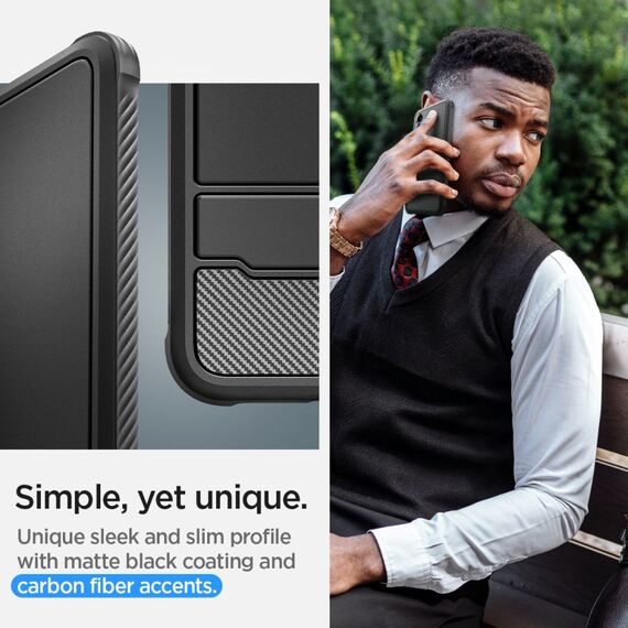 Spigen Rugged Armor case for Samsung Galaxy S24 - matte black - Uncategorized Cases (2) - Cases - Techbox