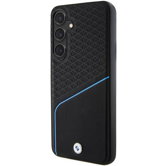 BMW BMHMS24S23RDCLK S24 S921 black/black hardcase Signature Leather Textured &amp; Line MagSafe