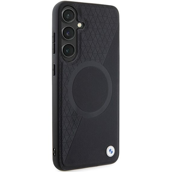 BMW BMHMS24S23RTPK S24 S921 black/black hardcase Signature Leather Half Textured &amp; Circle MagSafe