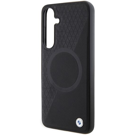 BMW BMHMS24S23RTPK S24 S921 black/black hardcase Signature Leather Half Textured &amp; Circle MagSafe