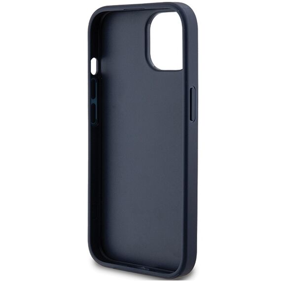 Guess 4G Triangle Metal Logo case for iPhone 15 Plus / 14 Plus - blue | Techbox