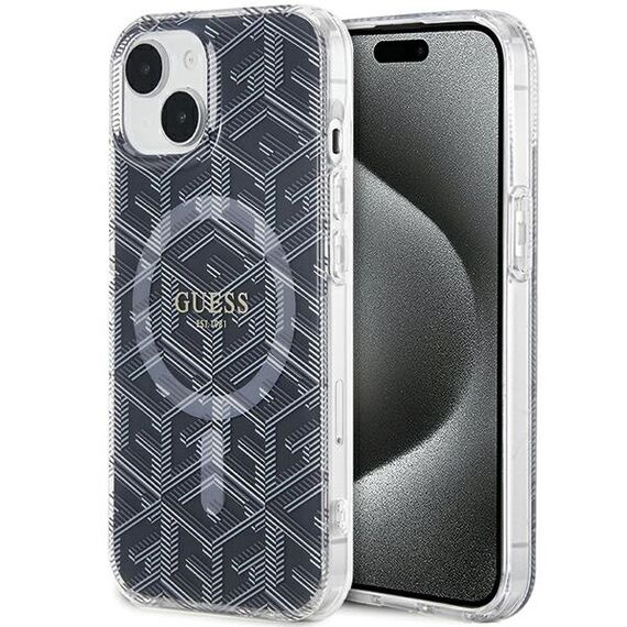 Guess IML GCube MagSafe case for iPhone 15 / 14 / 13 - black | Techbox
