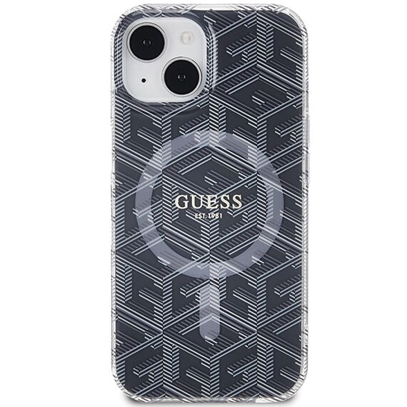 Guess IML GCube MagSafe case for iPhone 15 / 14 / 13 - black | Techbox