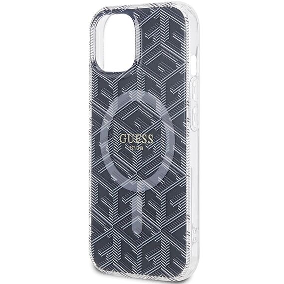 Guess IML GCube MagSafe case for iPhone 15 Plus / 14 Plus - black - Apple Cases - Cases - Techbox