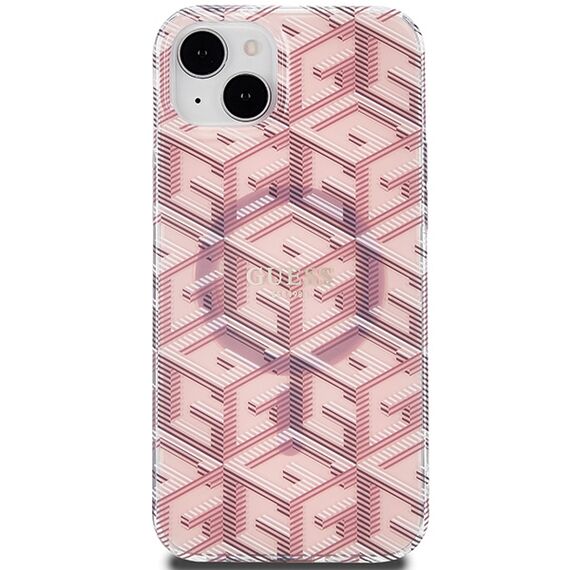 Guess IML GCube MagSafe case for iPhone 15 Plus / 14 Plus - pink - Apple Cases - Cases - Techbox