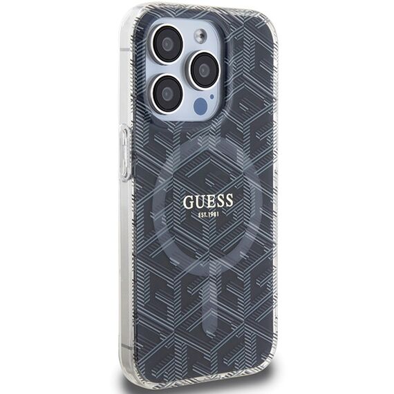 Guess IML GCube MagSafe case for iPhone 15 Pro - black - Apple Cases - Cases - Techbox