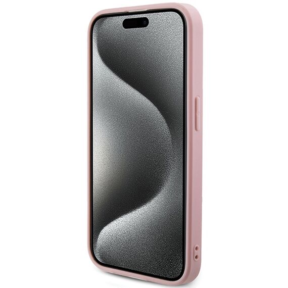 Guess Saffiano Iridescent Script case for iPhone 14 Pro Max - pink - Apple Cases - Cases - Techbox