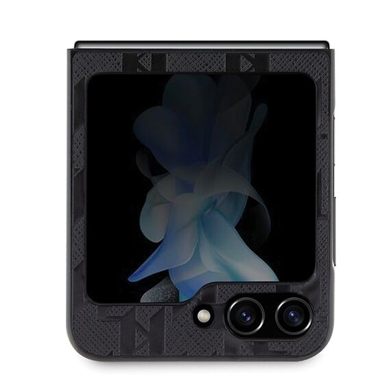 Karl Lagerfeld Saffiano Monogram Choupette Pin case for Samsung Galaxy Z Flip 5 - black - Samsung Cases - Cases - Techbox