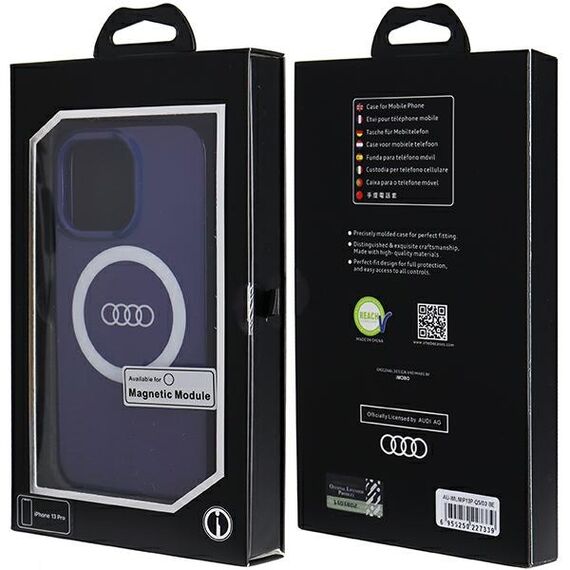 Audi IML Big Logo MagSafe case for iPhone 13 Pro / 13 - blue - Apple Cases - Cases - Techbox