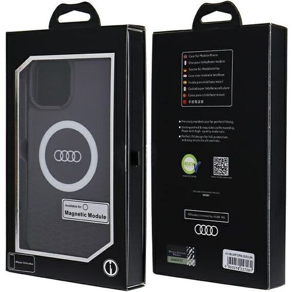 Audi IML Big Logo MagSafe case for iPhone 13 Pro Max - black | Techbox