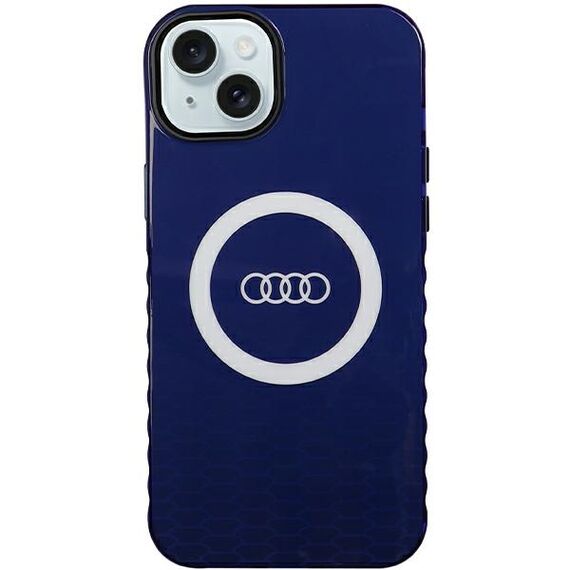 Audi IML Big Logo MagSafe case for iPhone 15 Plus / 14 Plus - blue - Apple Cases - Cases - Techbox