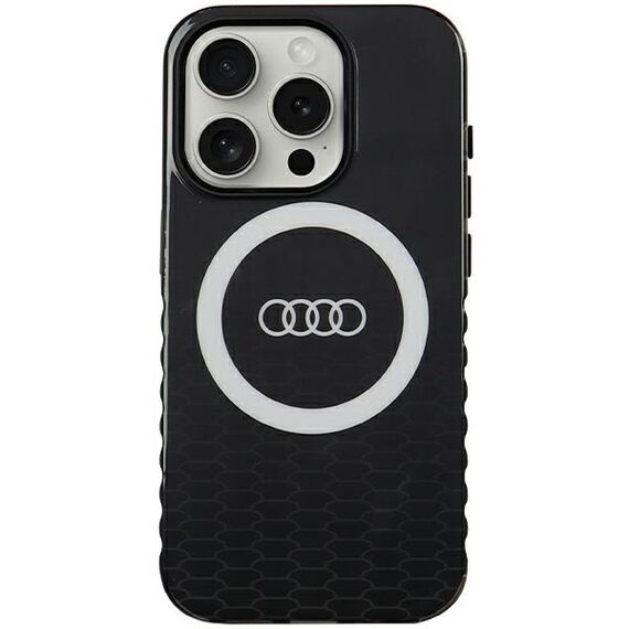 Audi IML Big Logo MagSafe case for iPhone 15 Pro - black | Techbox