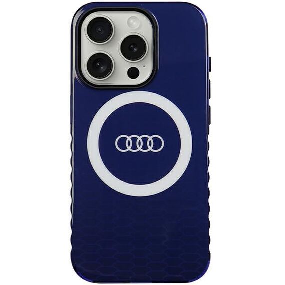 Audi IML Big Logo MagSafe case for iPhone 15 Pro - blue - Apple Cases - Cases - Techbox