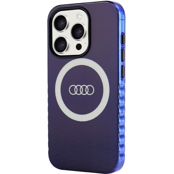 Audi IML Big Logo MagSafe case for iPhone 15 Pro - blue - Apple Cases - Cases - Techbox