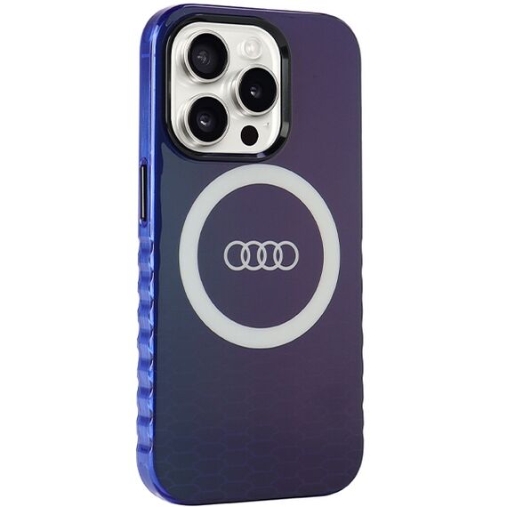 Audi IML Big Logo MagSafe case for iPhone 15 Pro - blue - Apple Cases - Cases - Techbox