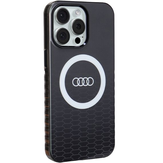Audi IML Big Logo MagSafe case for iPhone 15 Pro Max - black | Techbox