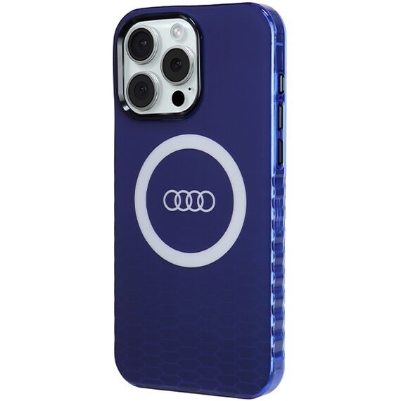 Audi IML Big Logo MagSafe case for iPhone 15 Pro Max - blue - Apple Cases - Cases - Techbox