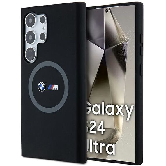 BMW M Silicone Printed Ring MagSafe case for Samsung Galaxy S24 Ultra - black - Samsung Cases - Cases - Techbox