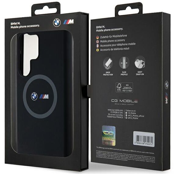 BMW M Silicone Printed Ring MagSafe case for Samsung Galaxy S24 Ultra - black - Samsung Cases - Cases - Techbox