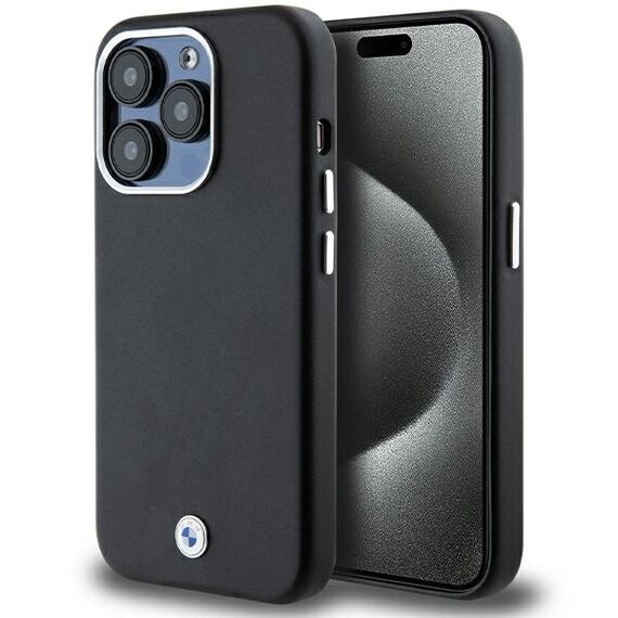 BMW Signature Wrapped Metal MagSafe case for iPhone 14 Pro Max - black | Techbox