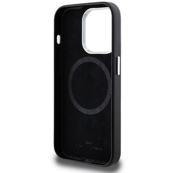 BMW Signature Wrapped Metal MagSafe case for iPhone 14 Pro Max - black | Techbox