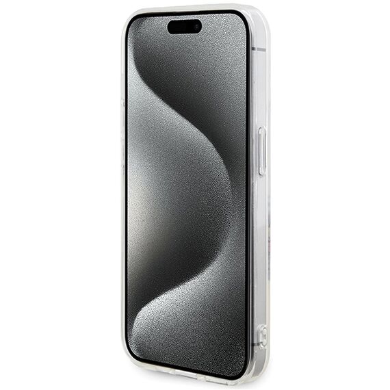 Guess IML Flowers Wreatch MagSafe iPhone 15 Pro Max Case - Clear | Techbox