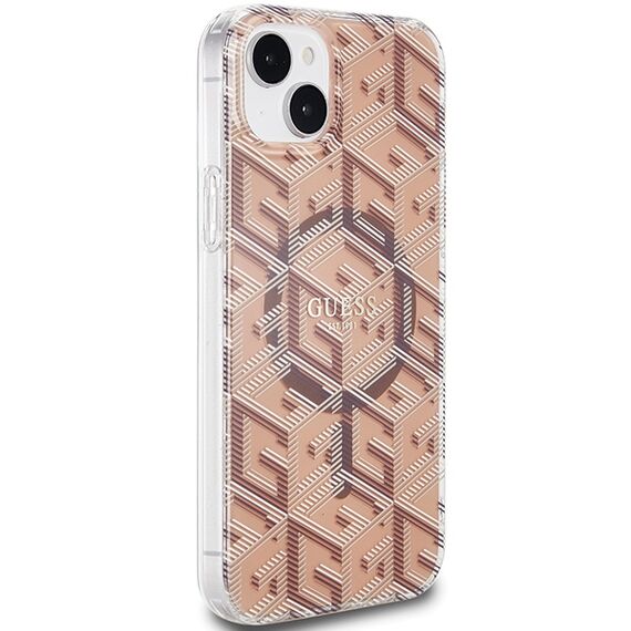 Guess IML GCube MagSafe case for iPhone 15 / 14 / 13 - brown | Techbox