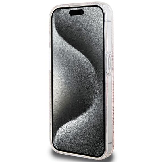 Guess IML GCube MagSafe case for iPhone 15 Pro Max - pink | Techbox